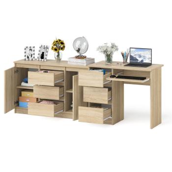 Стол компьютерный СВК Мори МС-6 левый + Комод МК1200.3
