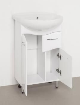 Тумба с раковиной Style Line Эко Волна 11 (1 ящ.) + Умывальник Антик 55