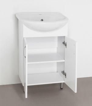 Тумба с раковиной Style Line Эко Фьюжн 9 + Умывальник Уют 55