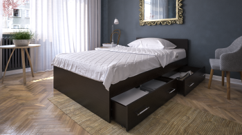 Кровать с ящиками СВК Стандарт 1200