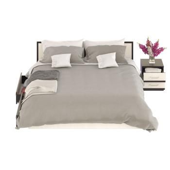 Кровать с ящиками СВК Сакура 1800 + тумба