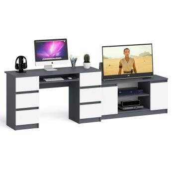 Графит/Белый