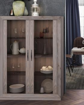 Шкаф-витрина низкая Мэрдэс ШВтН-ФСД-ФСД