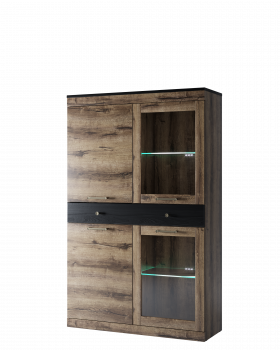 Шкаф с витриной Анрэкс 2V2D1S JAGGER