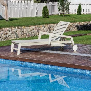 Шезлонг ROYAL FAMILY PAOLO на колесиках из акации