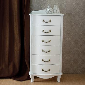 Комод Мебелик Джульетта узкий 6 ящ.