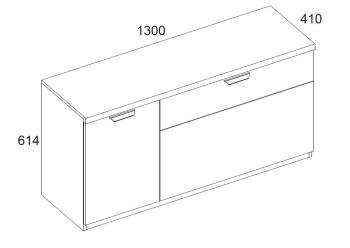 Тумба RTV Анрэкс MODERN 2D1S