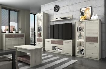 Шкаф с витриной Анрэкс 1V2D1S BJORK