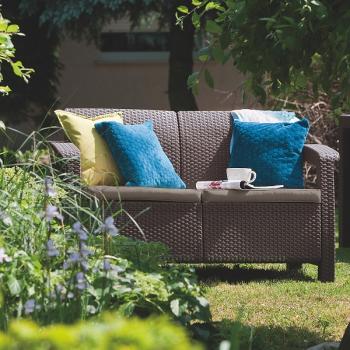 Диван садовый Lex CORFU II LOVE SEAT brown