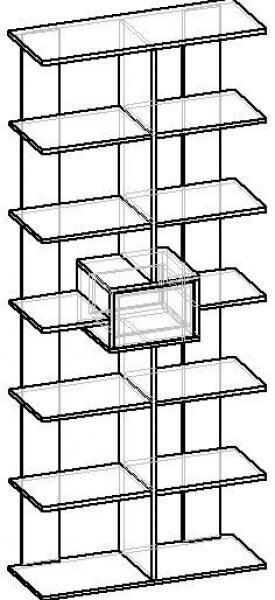 Стеллаж Мебелайн «Мебелайн – 2»