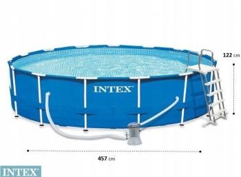 Каркасный бассейн Intex Metal Frame 28242