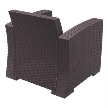 Кресло пластиковое плетеное с подушками ReeHouse Monaco Lounge
