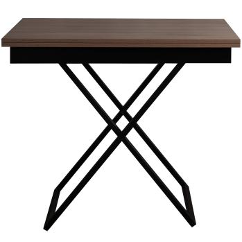 Стол-трансформер Apollo D69/S53 дуб шамони темный/черные опоры (Р)