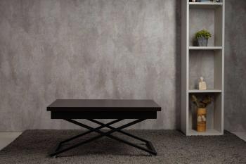 Стол-трансформер Левмар Apollo D23/S53 венге/черные опоры