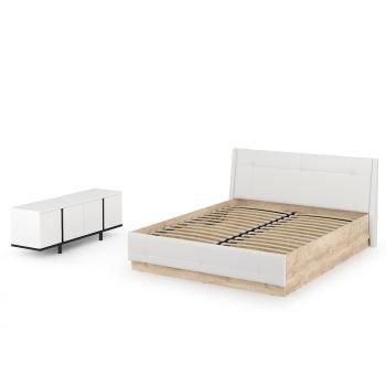 Кровать Муссон Mobi 11.28 + Тумба под ТВ Квадро 13.276