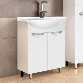 Тумба с раковиной Style Line Жасмин 60 + Умывальник Селигер 60