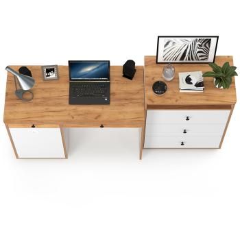 Стол письменный Mobi Вуди 12.42 + Комод 13.293