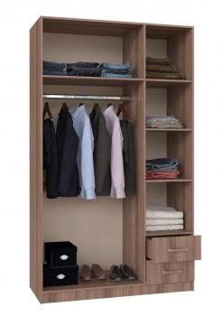 Шкаф BTS 3-х створчатый с ящиками