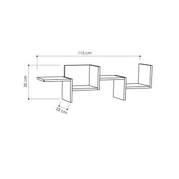 Полка фигурная LEVE RAKO SHELF
