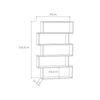 Стеллаж прямой LEVE KAT BOOKCASE