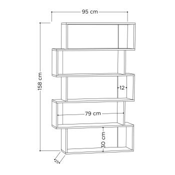 Стеллаж прямой LEVE OXFORD BOOKCASE