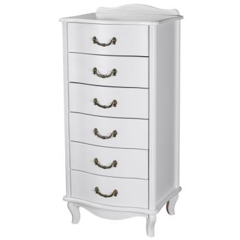 Комод Мебелик Джульетта узкий 6 ящ.