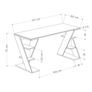 Стол письменный LEVE PAPILLON WORKING TABLE