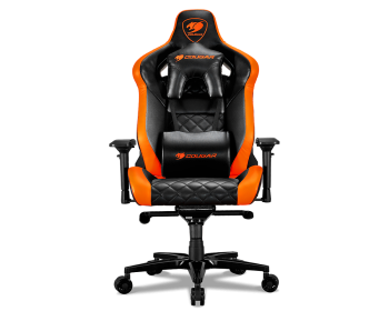 Кресло компьютерное игровое TITAN Black-Orange (Р)