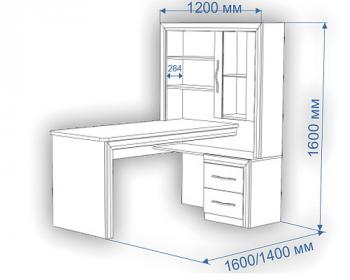 Стол угловой Мэрдэс СтУ-140 Правый