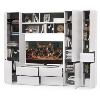 Гостиная Mobi Сидней Комплектация № 33 13.63 + 15.57 2шт + 13.200 2шт + 13.202