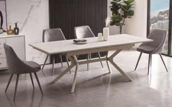 Стол интерьерный раздвижной обеденный из керамики 4sis Меркурий