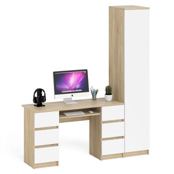 Дуб сонома/белый