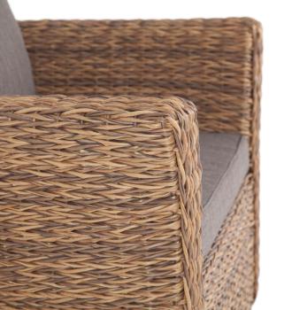 Кресло из искусственного ротанга (гиацинт) 4sis Капучино