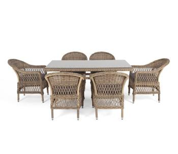 Обеденная группа из искусственного ротанга на 6 персоны 4sis Амароне