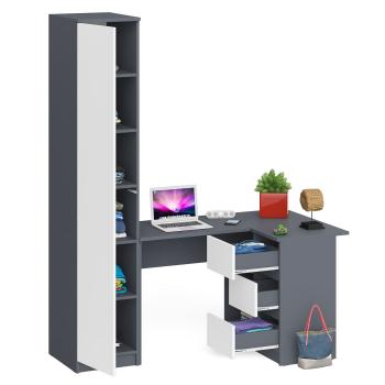 Стол компьютерный СВК Мори МС-16 правый + Пенал МШ400.1
