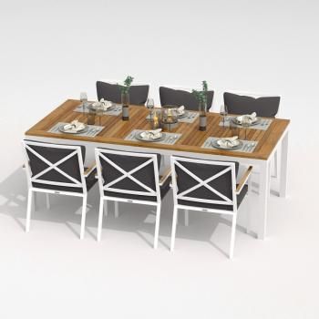 Каркас белый / стол тик 220 / ткань антрацит