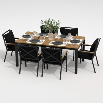 Каркас карбон / стол тик 180 / ткань черная