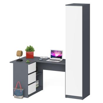 Стол компьютерный СВК Мори МС-16 левый + Пенал МШ400.1