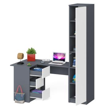 Стол компьютерный СВК Мори МС-16 левый + Пенал МШ400.1