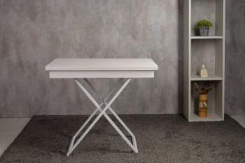 Стол-трансформер Левмар Apollo D78/S64 белый/белые опоры