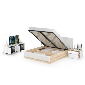 Кровать Муссон Mobi 11.28 + Тумба 16.03 + Тумба ТВ 13.276