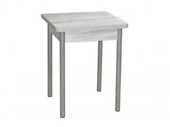 Ясень шимо светлый /Опора № 2-круглая серебристый металлик