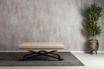 Стол-трансформер Levmar Cross D31/S53 Выбеленный дуб/Черный