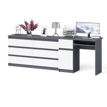 Графит/Белый