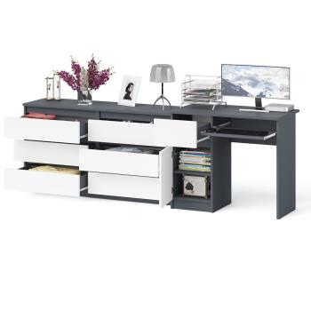 Стол компьютерный СВК Мори МС-1 левый + Комод МК1380.6