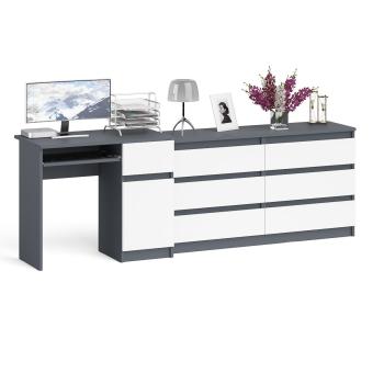 Графит/Белый