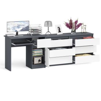 Стол компьютерный СВК Мори МС-1 правый + Комод МК1380.6