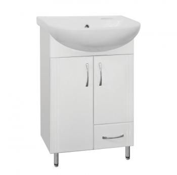 Тумба с раковиной Style Line Эко Стандарт 10 (1 ящ.) + Умывальник Ладога 50