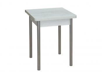 Бетон пайн белый /Опора № 2-круглая серебристый металлик