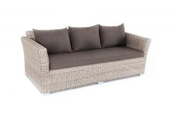 Диван из искусственного ротанга трехместный 4sis Капучино